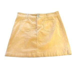 WALLFLOWER corduroy Taffy miniskirt sz 16 Tan 98%cotton spandex stretch casual